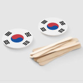 韓国国旗と韓国の愛国心 ハンドファン (組立なし)