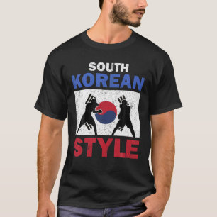 韓国国旗と韓国ボクシングクラブヴィンテージ Tシャツ