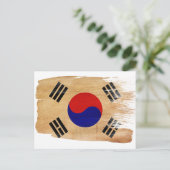 韓国国旗のはがき ポストカード (スタンド正面)