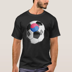 韓国国旗のサッカーボール Tシャツ