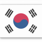 韓国国旗のシール シール (正面)