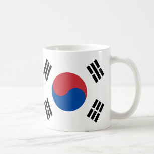 韓国国旗のセラミック製マグカップ コーヒーマグカップ