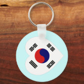 韓国国旗のハート キーホルダー (正面)