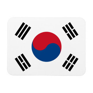 韓国国旗のプレミアム・マグネット マグネット