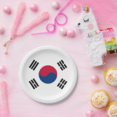 韓国国旗のプレート、パーティー、スポーツ、韓国 ペーパープレート (パーティー)
