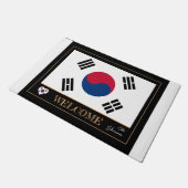 韓国国旗の下敷き/スポーツ歓迎 ドアマット (アングル)