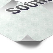 韓国国旗の地図2.0 ポスター (角)