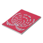 韓国国旗の水玉模様:フローラのツイスト ノートパッド (回転)