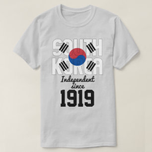 韓国国旗の独立性お祝い Tシャツ