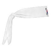 韓国国旗の紋章 タイヘッドバンド (回転270)