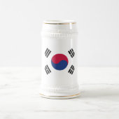 韓国国旗の紋章 ビールジョッキ (中央)