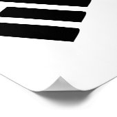 韓国国旗の紋章 ポスター (角)