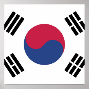 韓国国旗の紋章 ポスター