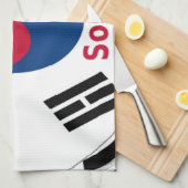 韓国国旗の色彩美術プリント/グラフィック キッチンタオル (四つ折り)