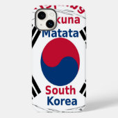 韓国国旗の色彩美術プリント/グラフィック Case-Mate iPhoneケース (裏面)