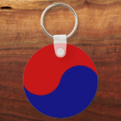 韓国国旗の詳細陰陽キーチェーン キーホルダー (正面)