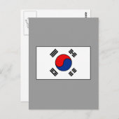 韓国国旗のTシャツと贈り物 ポストカード (正面/裏面)