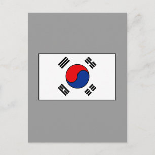 韓国国旗のTシャツと贈り物 ポストカード