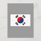 韓国国旗のTシャツと贈り物 ポストカード (正面)