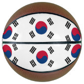 韓国国旗を持つフルサイズバスケットボール バスケットボール (正面)
