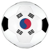 韓国国旗を掲げた愛国的なサッカーボール サッカーボール (回転)
