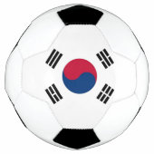 韓国国旗を掲げた愛国的なサッカーボール サッカーボール (正面)