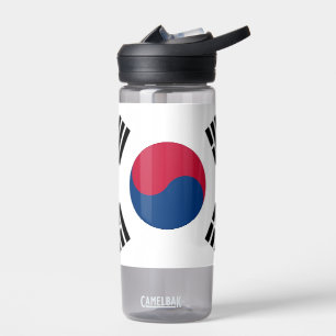 韓国国旗を掲げた水瓶 ウォーターボトル