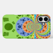 韓国国旗インスパイア抽象芸術プリント Case-Mate iPhoneケース (裏面 (横))