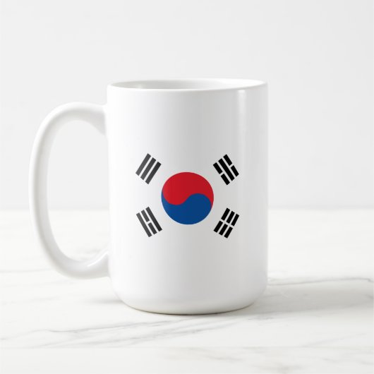 韓国国旗ステンレス コーヒーマグカップ (左)