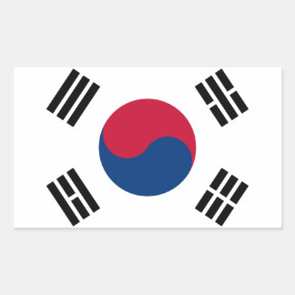 韓国国旗ソウル韓国人プライド 長方形シール