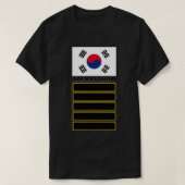 韓国国旗テコンドー五段 Tシャツ (デザイン正面)