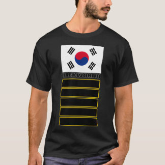 韓国国旗テコンドー五段 Tシャツ