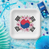 韓国国旗ムングワ紙プレート ペーパープレート (パーティー)