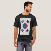 韓国国旗ヴィンテージ国旗 Tシャツ (正面フル)