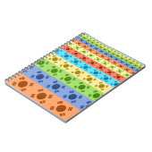 韓国国旗数々ののプリント ノートブック (左側)