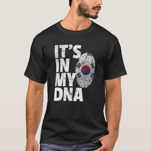 韓国国旗私のDNAクリスマスGに掲載 Tシャツ (正面)