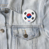 韓国国旗魅力的のボタン 缶バッジ (インサイチュ)