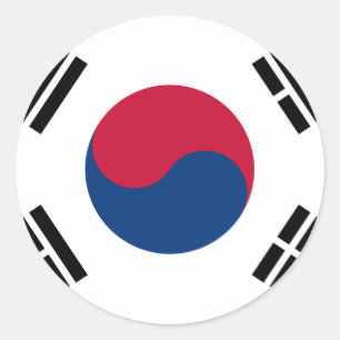 韓国国旗대한민국 ラウンドシール
