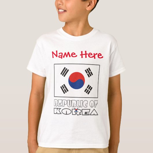 韓国国旗 オリジナル  Tシャツ (正面)