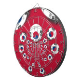 韓国国旗 カラフルな万花鏡 アートプリント ダーツボード (正面右)