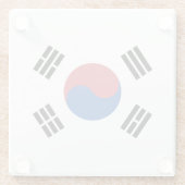 韓国国旗 ガラスコースター (裏面)