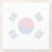 韓国国旗 ガラスコースター (裏面)