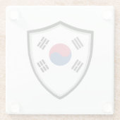 韓国国旗 ガラスコースター (裏面)