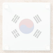 韓国国旗 ガラスコースター (裏面)