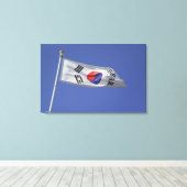 韓国国旗 キャンバスプリント (インサイチュ (ウッドフロア))