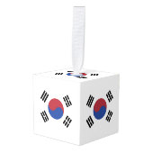 韓国国旗 キューブオーナメント (正面アングル)