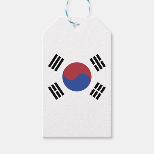 韓国国旗 ギフトタグ (正面)