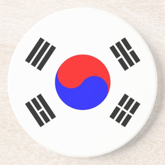 韓国国旗 コースター (正面)