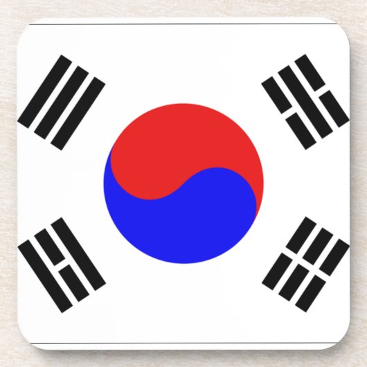 韓国国旗 コースター (正面)