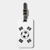 韓国国旗 | サッカースケッチ ラゲッジタグ (正面縦)